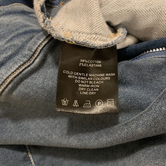 Maniere De Voir Jeans Sz 4 NWT Denim Cut Out Skinny Avant Garde Punk Grunge Y2K - Picture 8 of 8